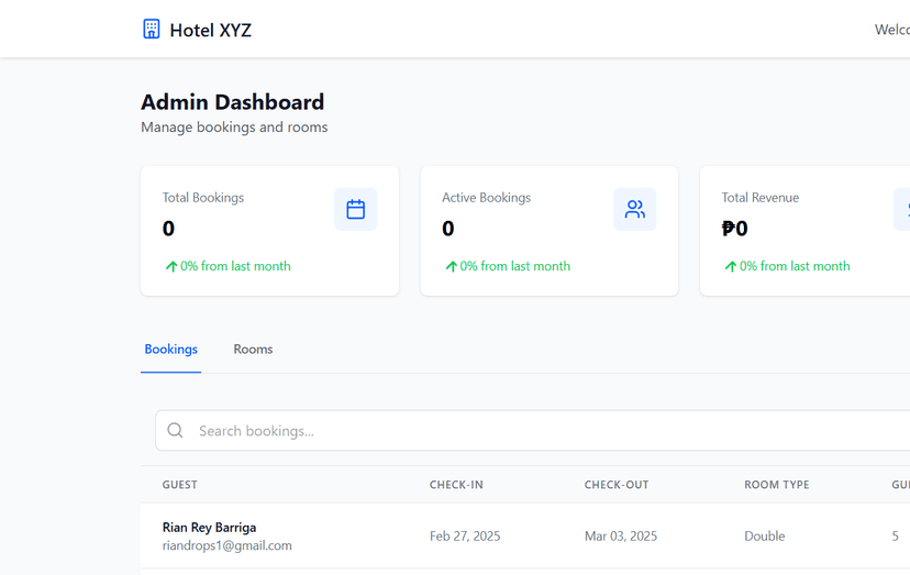 Hotel Booking System