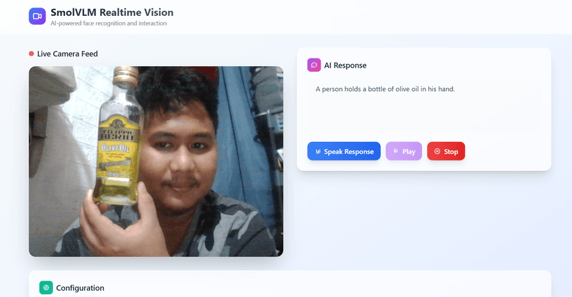 SmolVLM Realtime Vision
