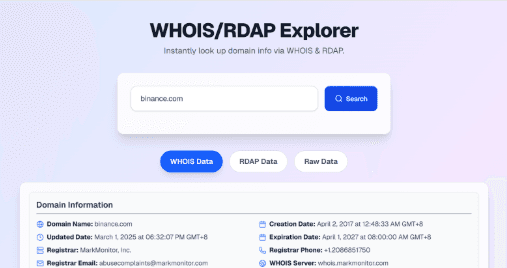 WHOIS & RDAP Explorer